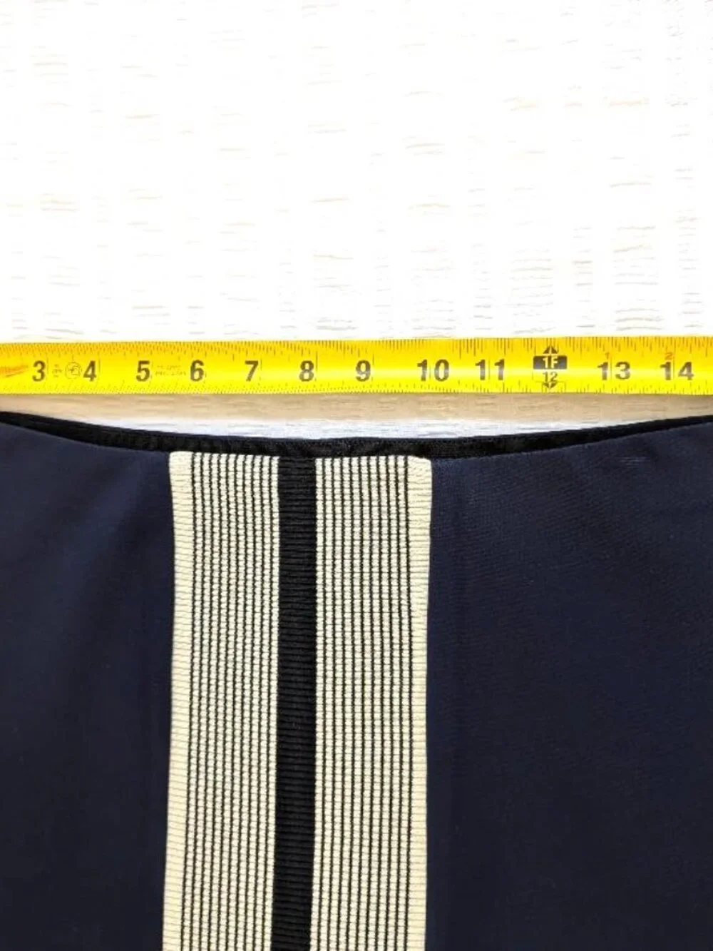 Tory Burch Sport Ponte A-line Skirt Womens L Center Stripe MSRP $165 Tennis Golf